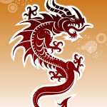 image of a red dragon