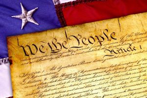 Graphic of top of US Constitution