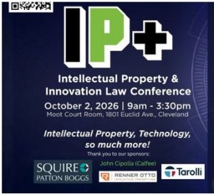 10/2/2026 IP Conference logo - white & green lettering on black background